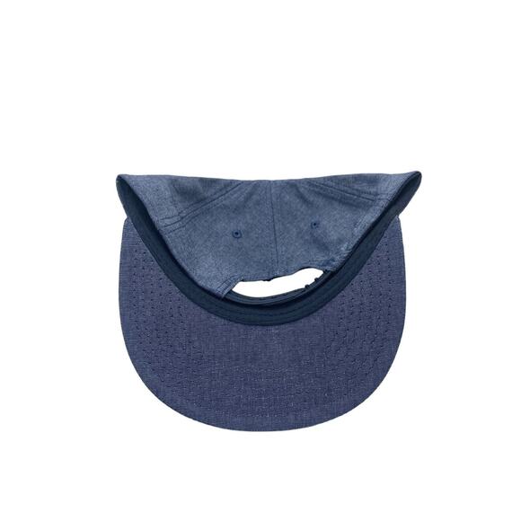 Disc Golf Hat Cap Adjustable Snap Back DISC GOLF Vinyl Logo Blue - Picture 4 of 10